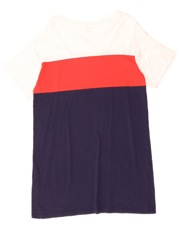 Abito T-shirt oversize da donna LEVI'S UK 10 Small Blu navy color block