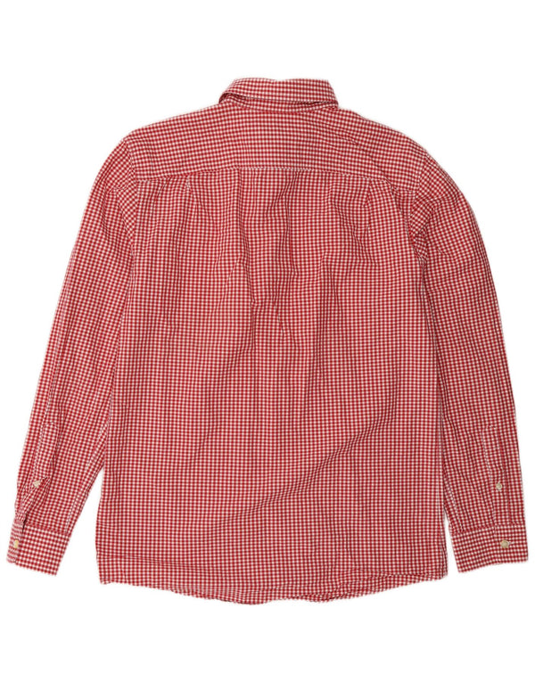 Jack Wills Mens Shirt Medium Red Gingham Cotton
