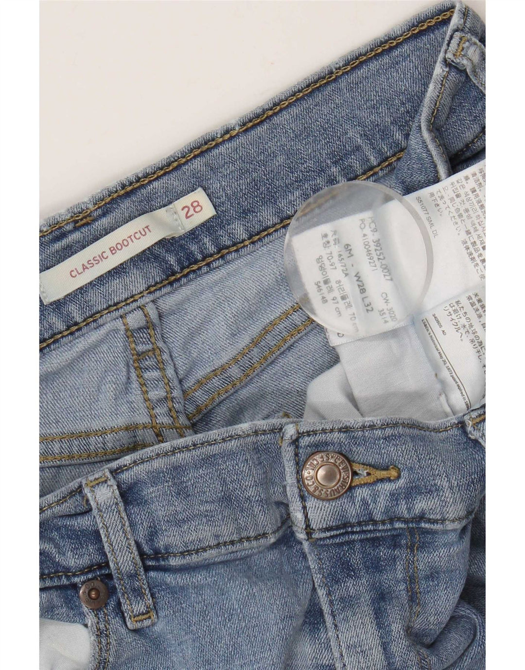 Jeans bootcut classici da donna Levi's W28 L32 cotone blu