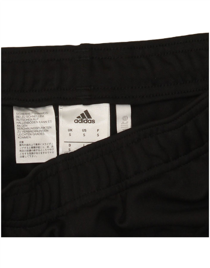Pantaloni da tuta ADIDAS Climalite da uomo piccoli in poliestere nero