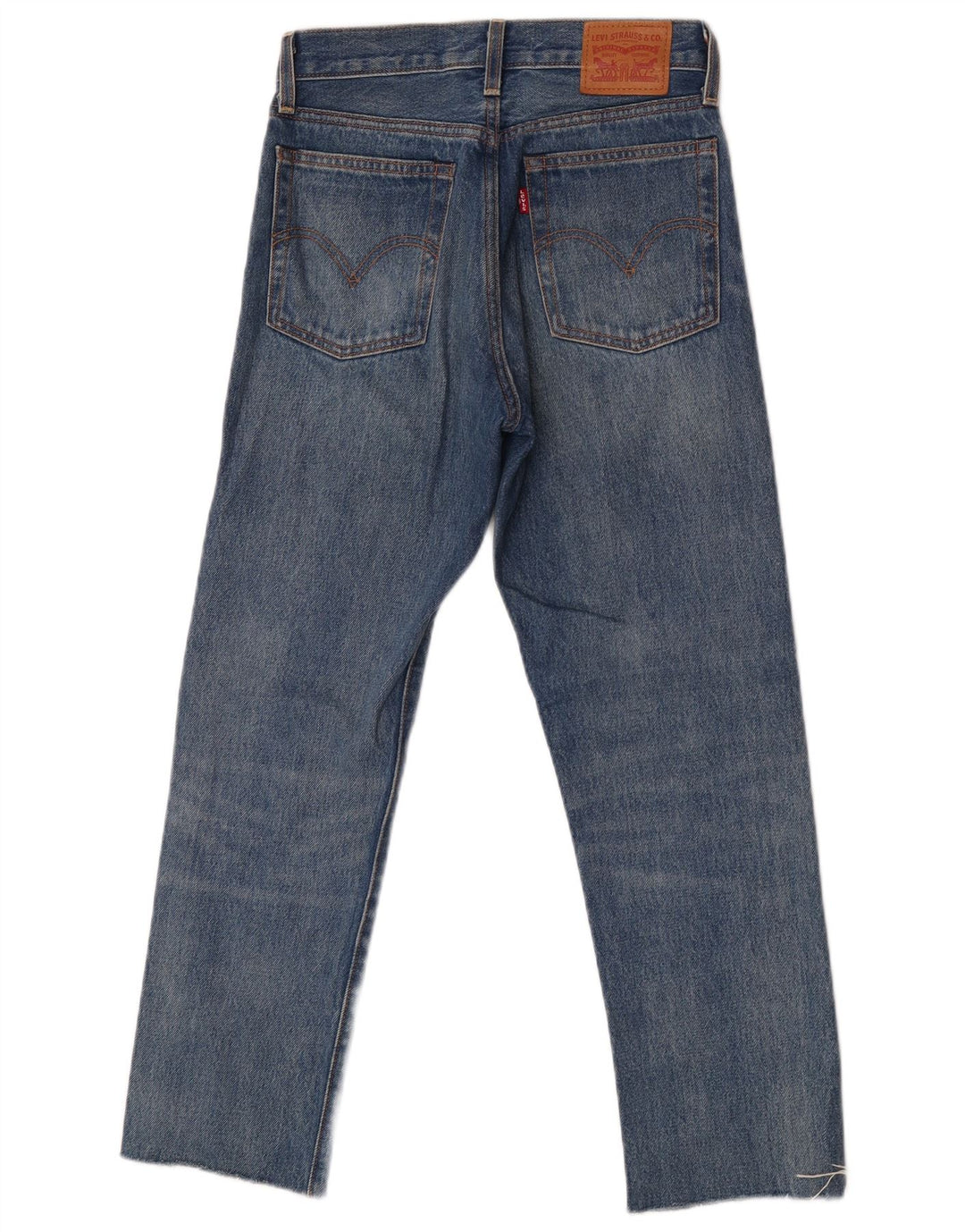 Jeans dritti con zeppa da donna Levi's W24 L26 cotone blu