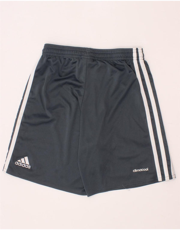 ADIDAS Boys Manchester United Sport Shorts 9-10 Years  Grey Polyester