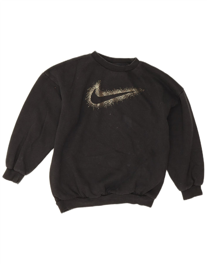 Felpa oversize con grafica Nike per ragazze, 12-13 anni, grande, nera