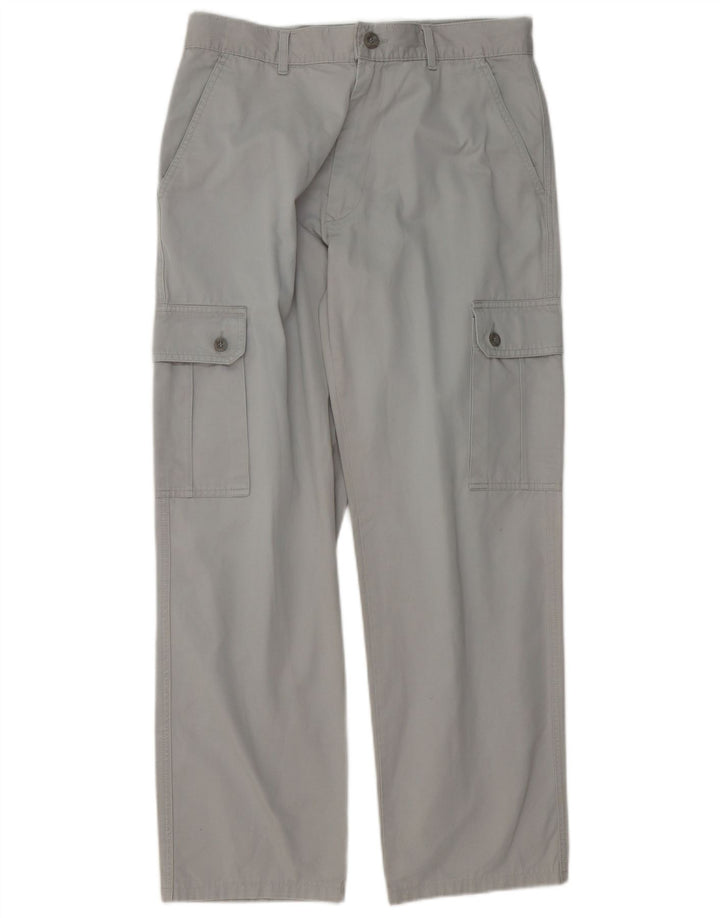 Pantaloni cargo dritti da uomo KEEGAN IT 48 medio W32 L30 cotone grigio