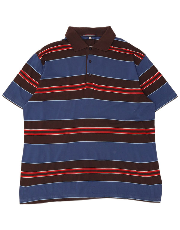 Polo da uomo Pierre Cardin XL in cotone a righe blu
