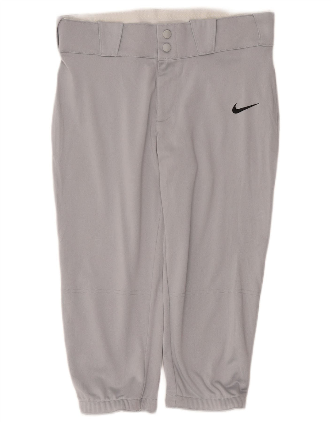 Pantaloni da tuta Nike Capri da donna, pantaloni da jogging, UK 12, poliestere grigio medio