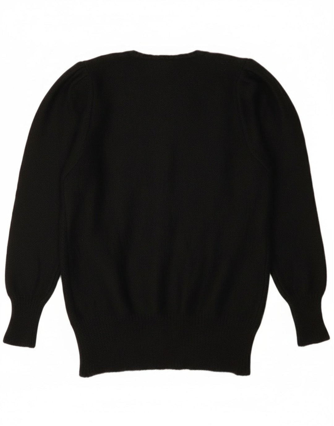 Maglione girocollo da donna vintage IT 44 medio nero