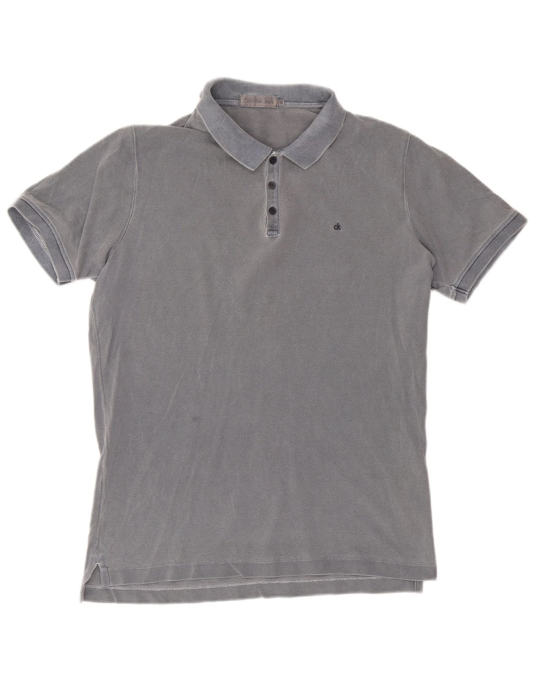 CALVIN KLEIN JEANS Polo Uomo Large Grigio Cotone