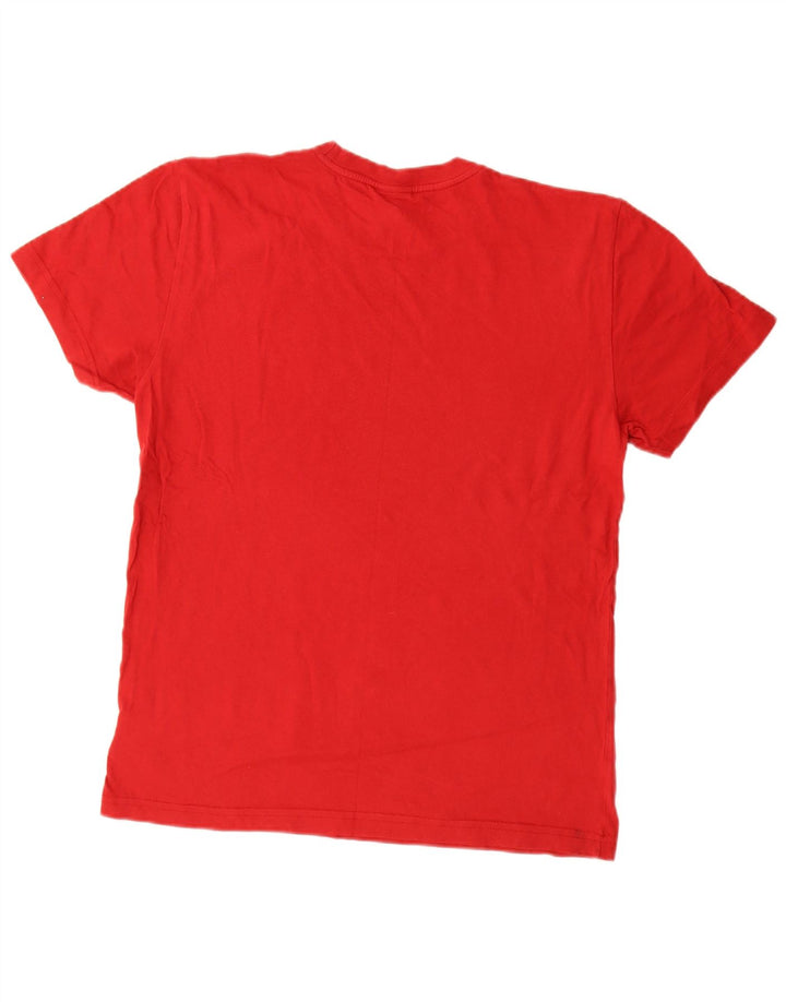 T-shirt grafica da uomo Nike Top UK 38/40 cotone rosso medio