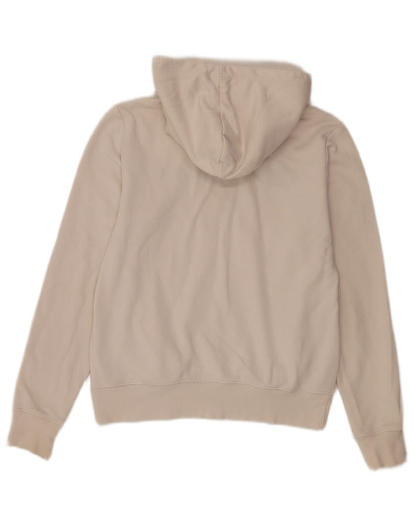 Maglione con cappuccio grafico da donna Champion UK 10 piccolo cotone bianco