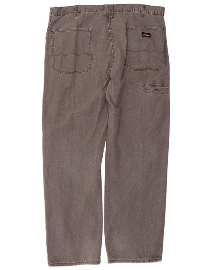 Pantaloni casual dritti da uomo Dickies W38 L30 cotone grigio
