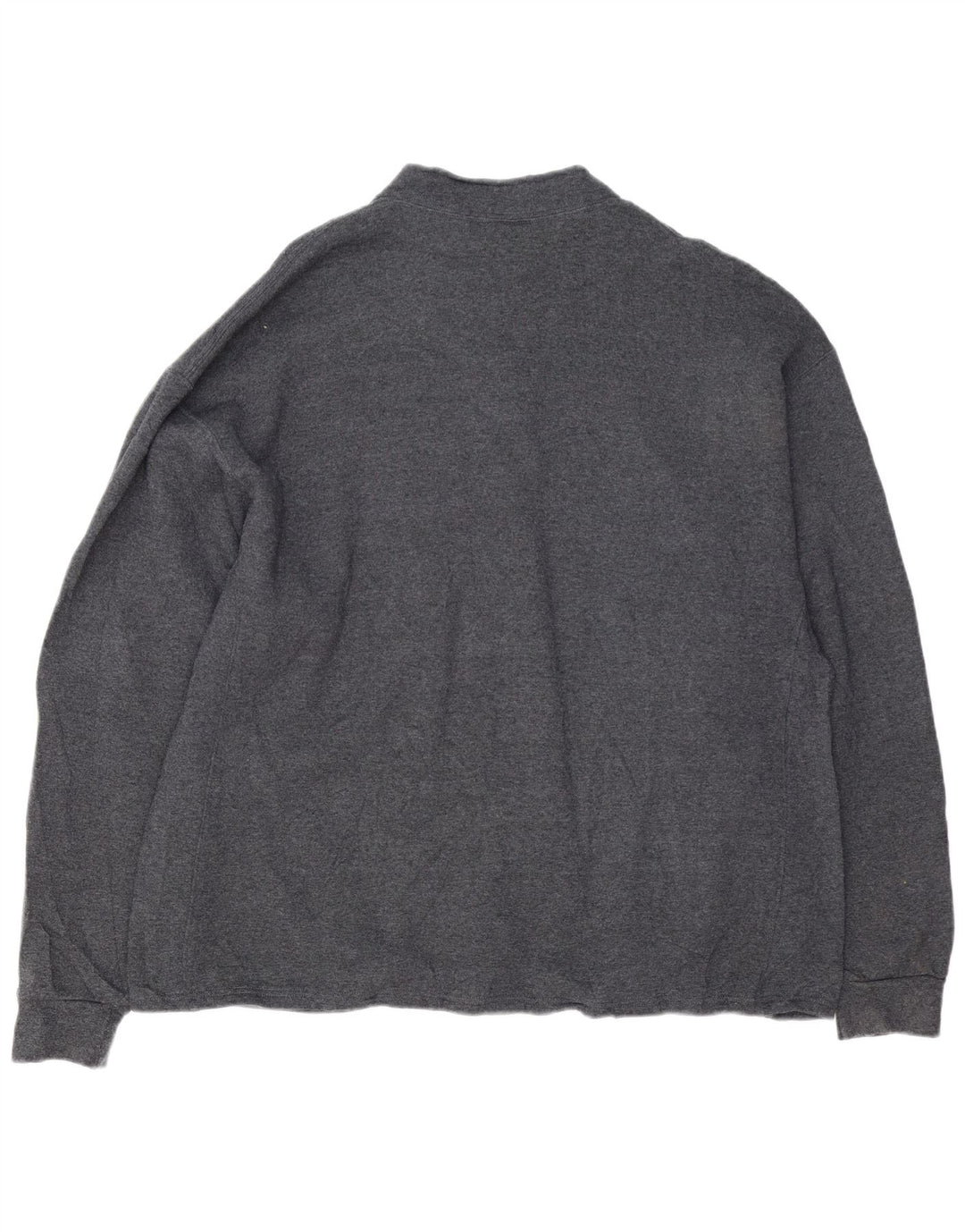 RUSSELL ATHLETIC Felpa con collo con zip grafica da uomo Maglione 2XL Cotone grigio