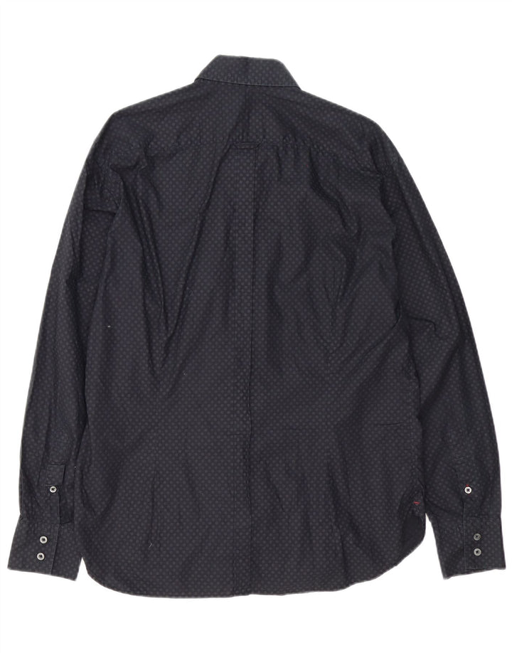 Camicia da uomo Paul Smith vestibilità classica XL cotone maculato nero