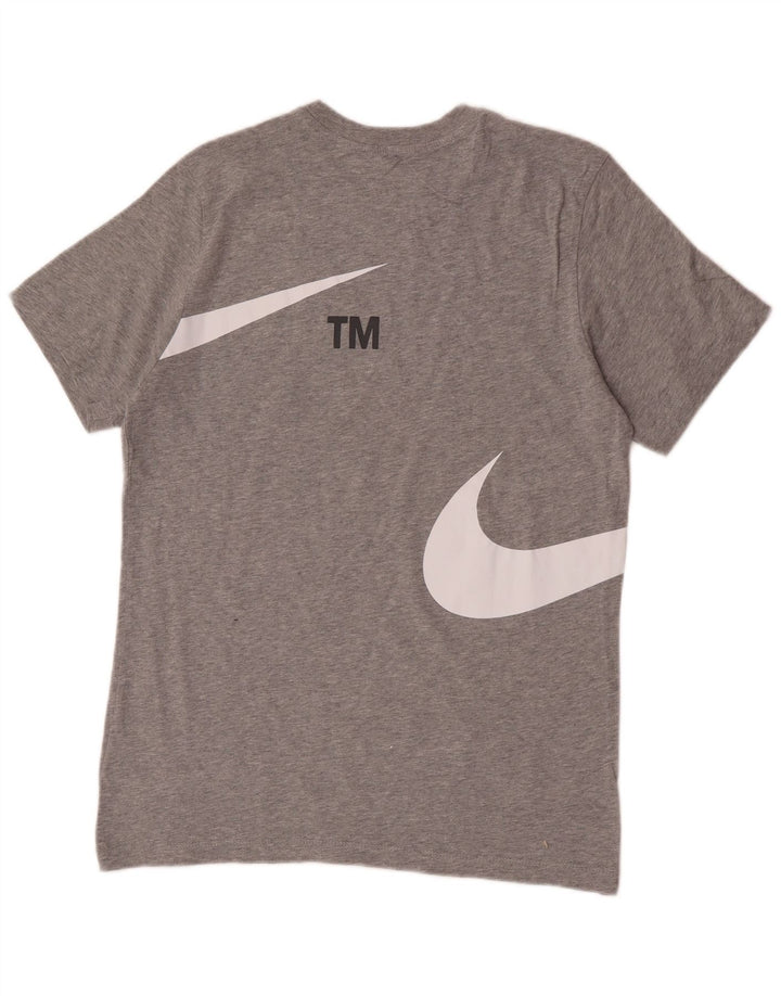 T-shirt grafica da uomo Nike Top in cotone grigio medio