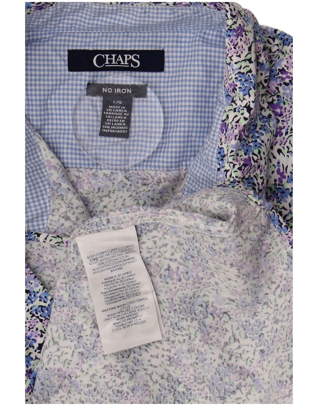 Camicia da donna CHAPS UK 16 Grande cotone floreale multicolore