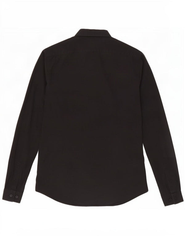 Camicia da uomo extra slim fit Calvin Klein taglia 38 15 media nera