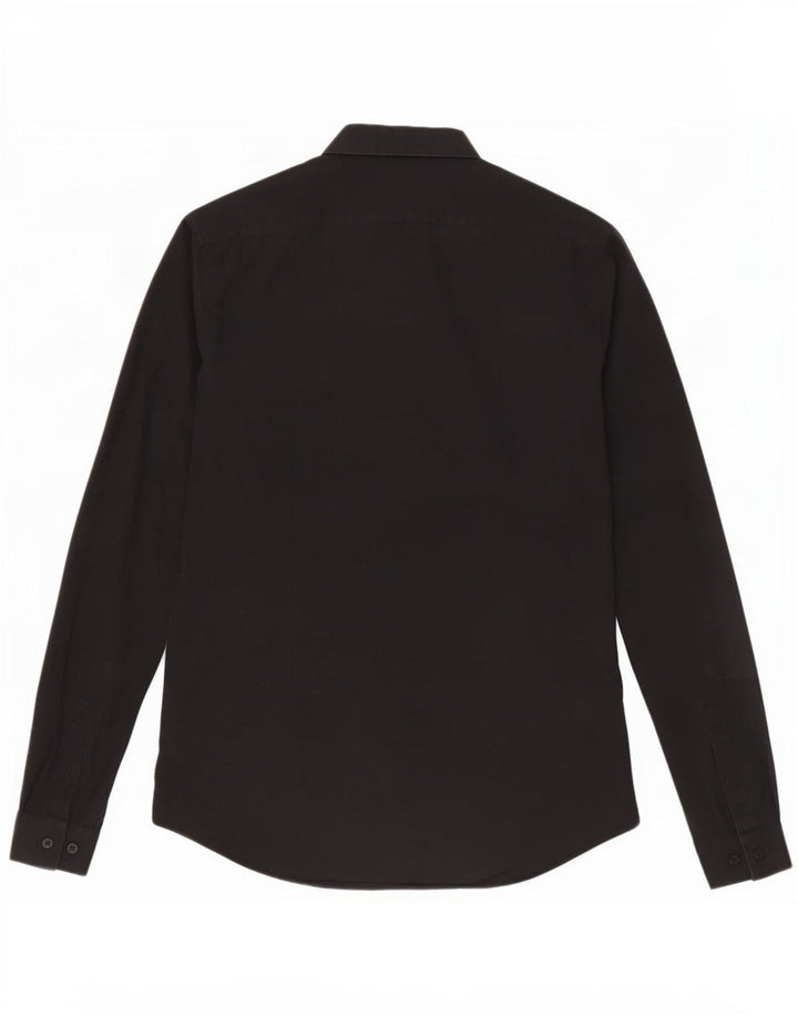 Camicia da uomo extra slim fit Calvin Klein taglia 38 15 media nera