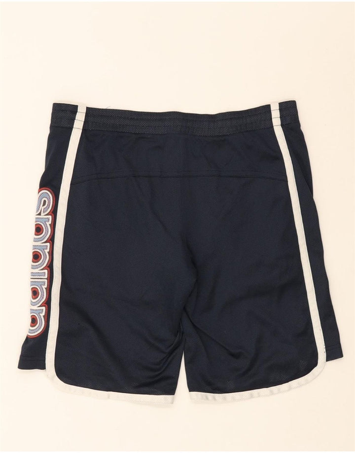 ADIDAS Boys Graphic Sport Shorts 11-12 Years  Navy Blue Polyester Vintage Adidas and Second-Hand Adidas from Messina Hembry 