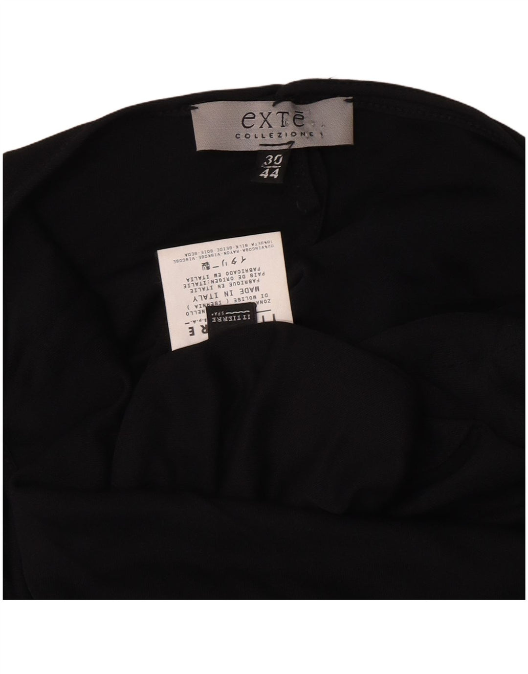 Abito Maxi Monospalla Donna Exte IT 44 Viscosa Media Nera