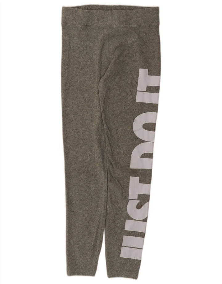 Leggings grafici da donna Nike UK 12 cotone grigio medio