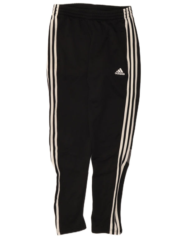 ADIDAS Mens Climalite Tracksuit Trousers Small Black Colourblock Polyester