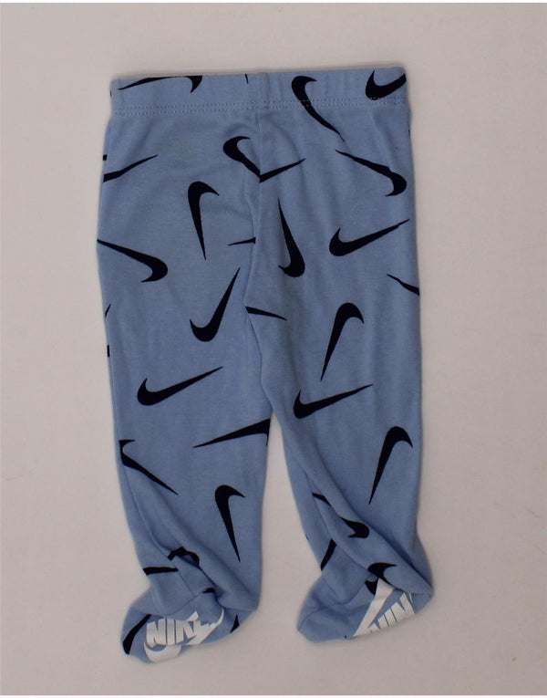 NIKE Baby Boys Graphic Trousers 0-3 Months Blue Cotton