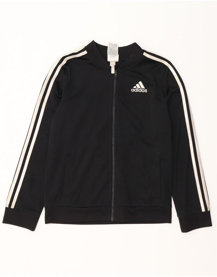 Giacca top della tuta da ragazzo ADIDAS 15-16 anni XL poliestere nero