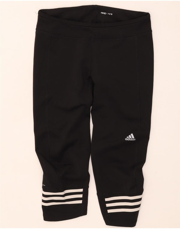 Leggings Adidas Climalite Capri da donna UK 12/14 Poliestere nero medio