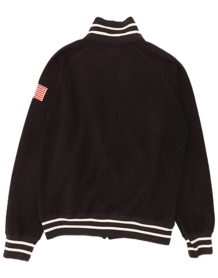 Giacca in pile grafica da donna Woolrich UK 18 XL poliestere nero