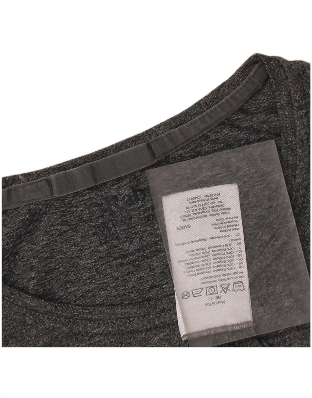 T-shirt da uomo RAB Top XL poliestere grigio