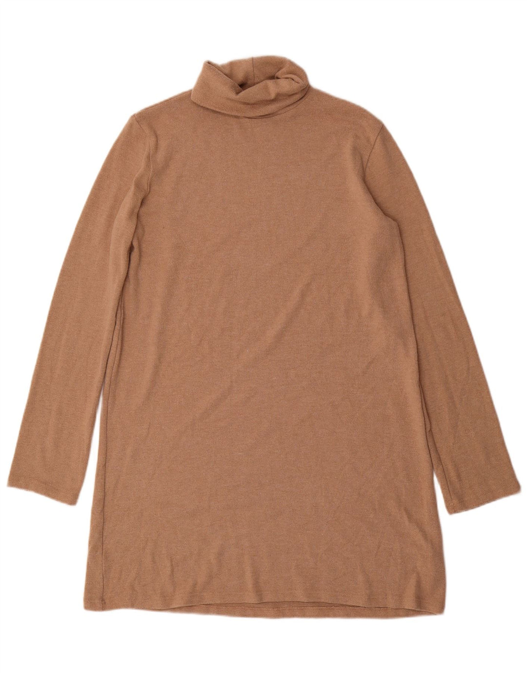 Abito maglione da donna Zara UK 14 Poliestere marrone medio