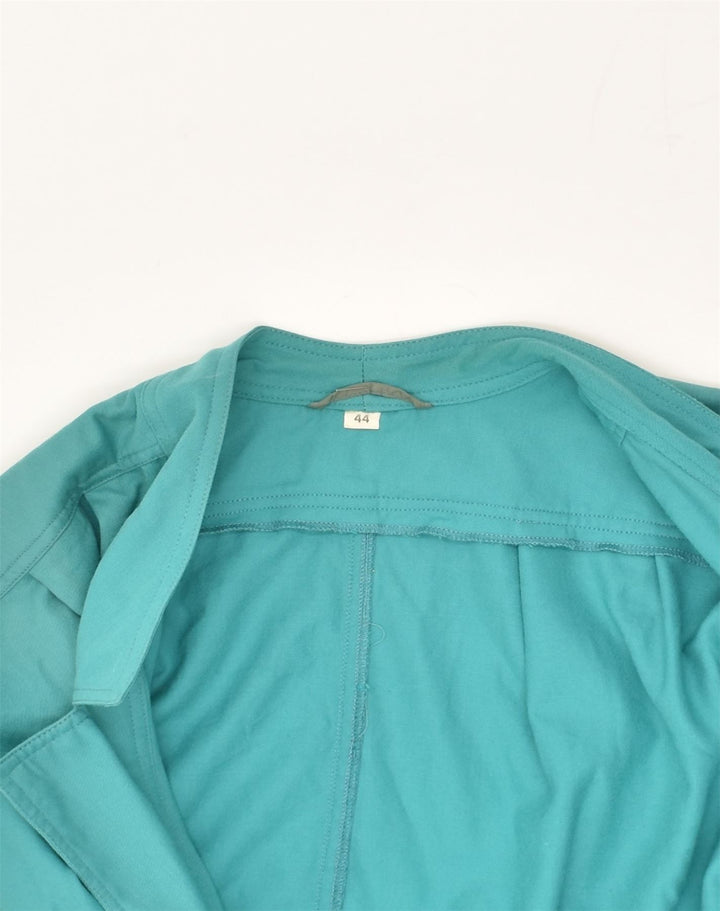 VINTAGE Womens Open Blazer Jacket EU 44 XL Green Cotton | Vintage Vintage | Thrift | Second-Hand Vintage | Used Clothing | Messina Hembry 