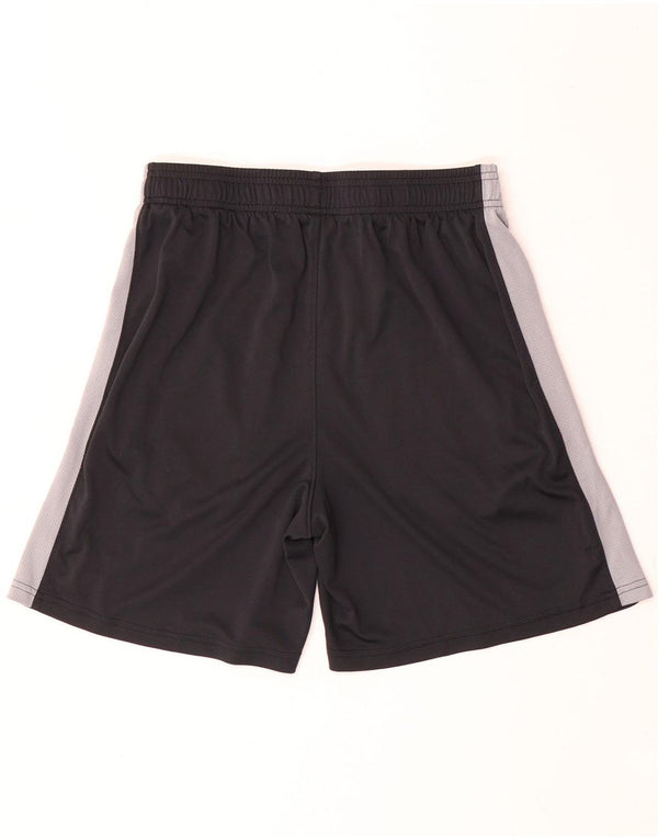 Pantaloncini sportivi da uomo Under Armour, poliestere color block medio nero