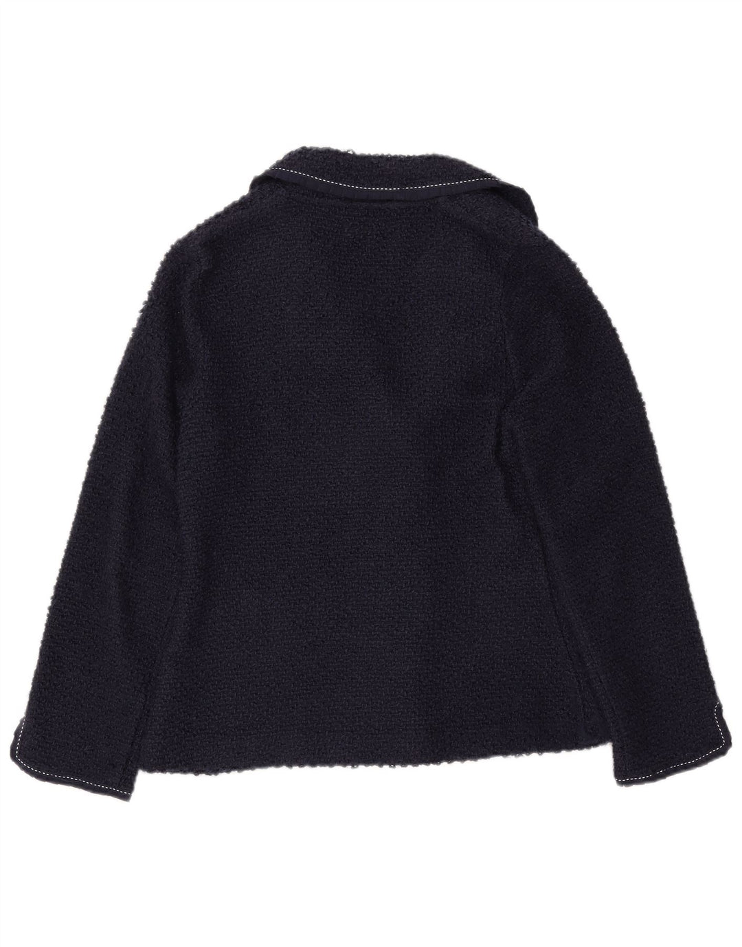 MONSOON Giacca blazer da donna a 3 bottoni UK 16 Large blu navy in acrilico