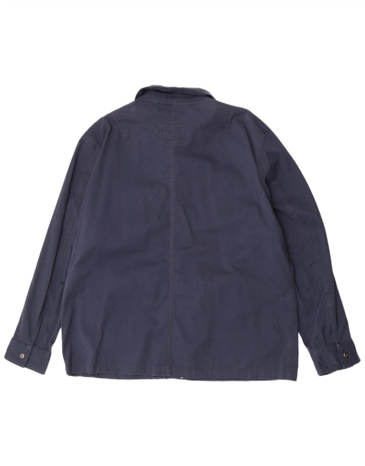 Camicia overshirt da uomo Marks & Spencer 3XL cotone blu navy