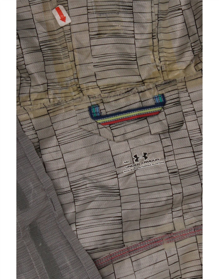 Giacca antipioggia con cappuccio da uomo UNDER ARMOUR UK 38 Poliestere grigio medio