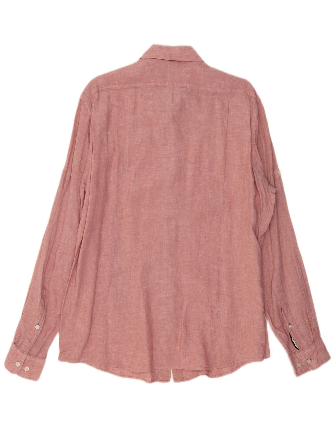 Camicia HUGO BOSS da uomo vestibilità regolare, grande lino screziato rosa