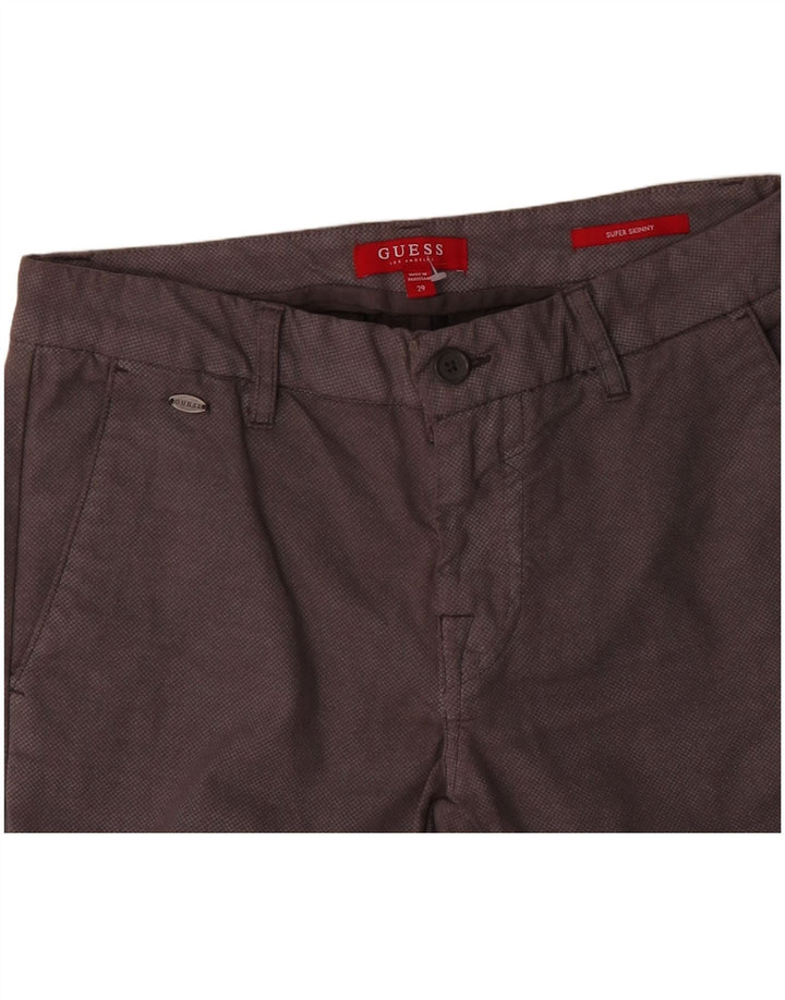 Pantaloni chino super skinny da uomo Guess W29 L31 Grigi