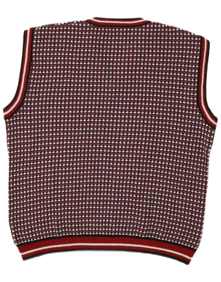 Canotta vintage da uomo Canotta XL in cotone geometrico multicolore