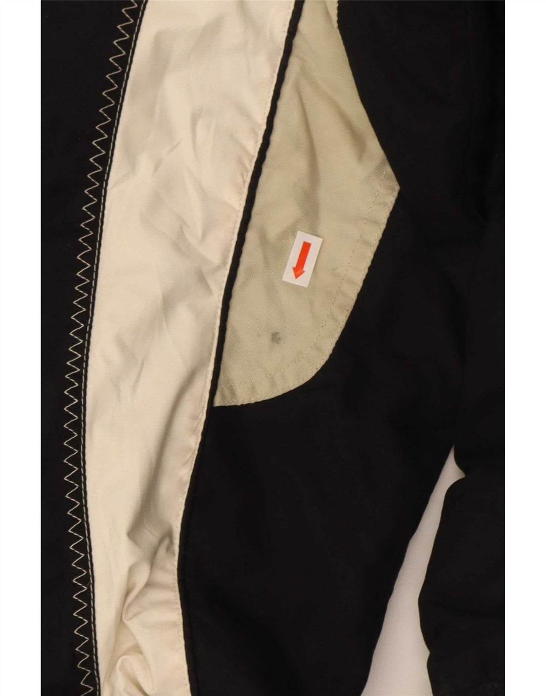 Giacca da sci vintage da uomo IT 48 Poliestere color block medio nero