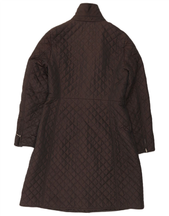 Soprabito trapuntato da donna HOBBS UK 10 piccolo marrone in poliammide