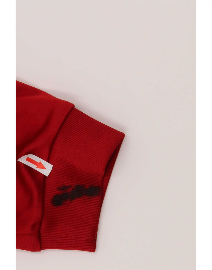 Giacca da ginnastica da uomo Adidas grande rossa in poliestere