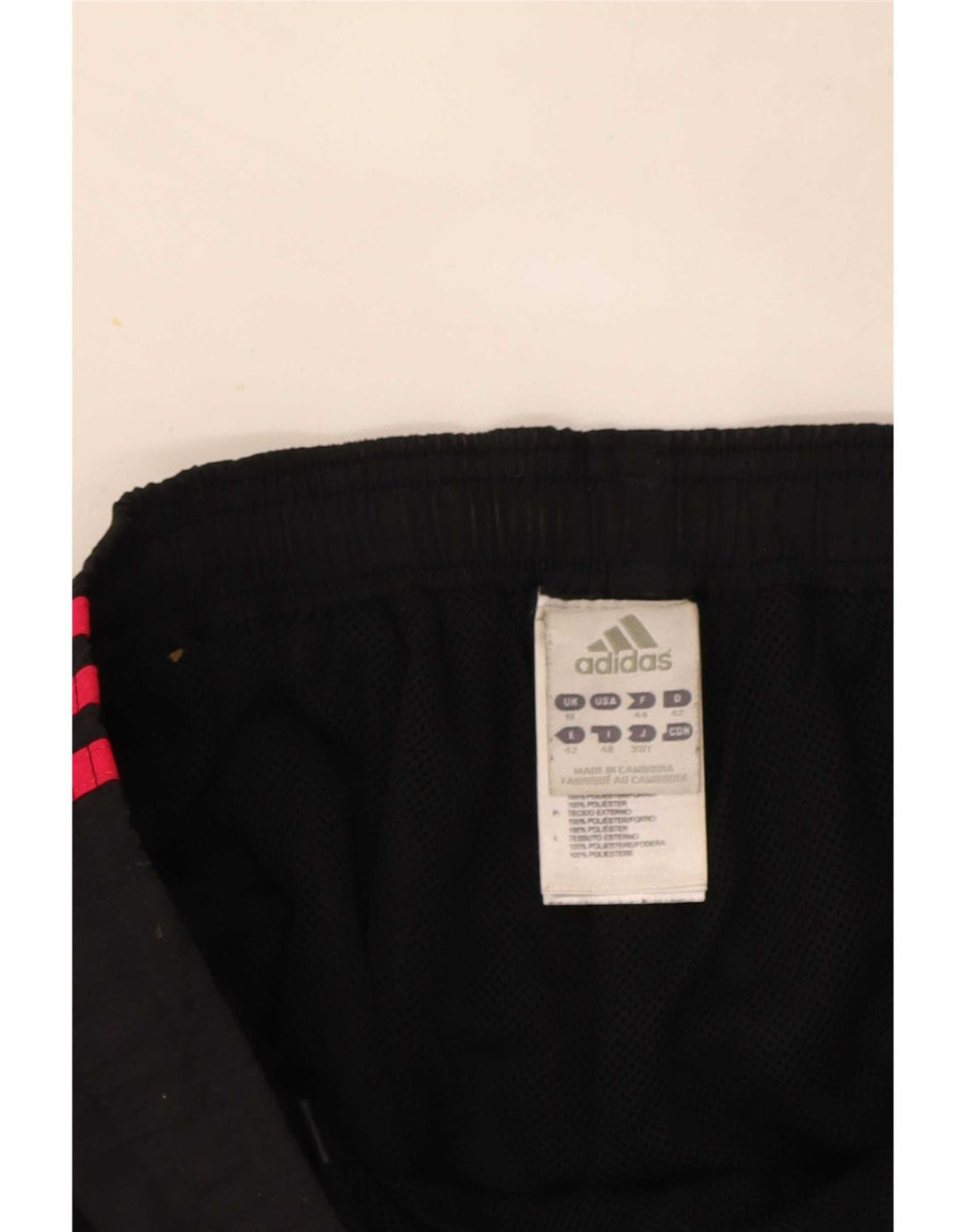 Pantaloni da tuta Adidas Capri da donna UK 16 Large Nero Poliestere