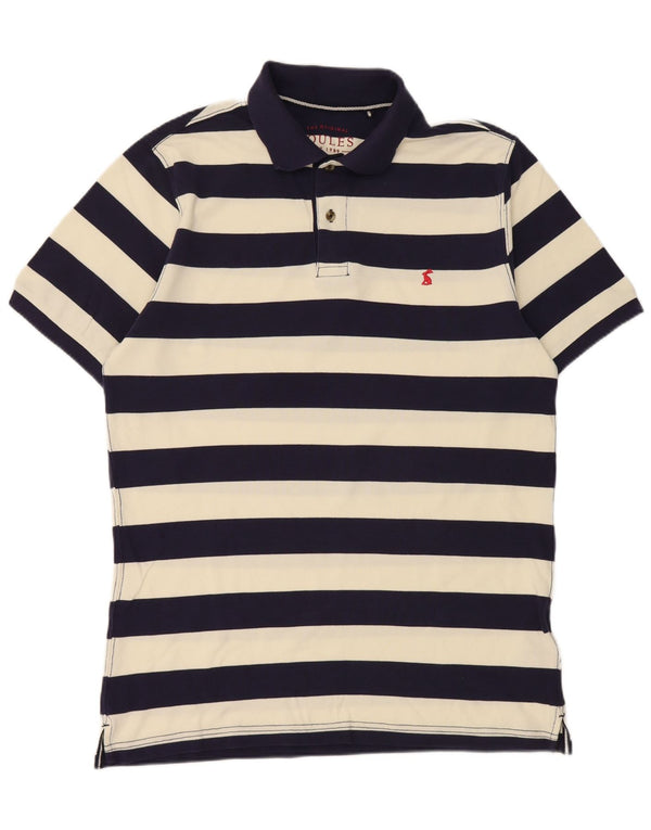 Polo Joules da uomo a maniche corte dalla vestibilità classica, grande, a righe blu navy