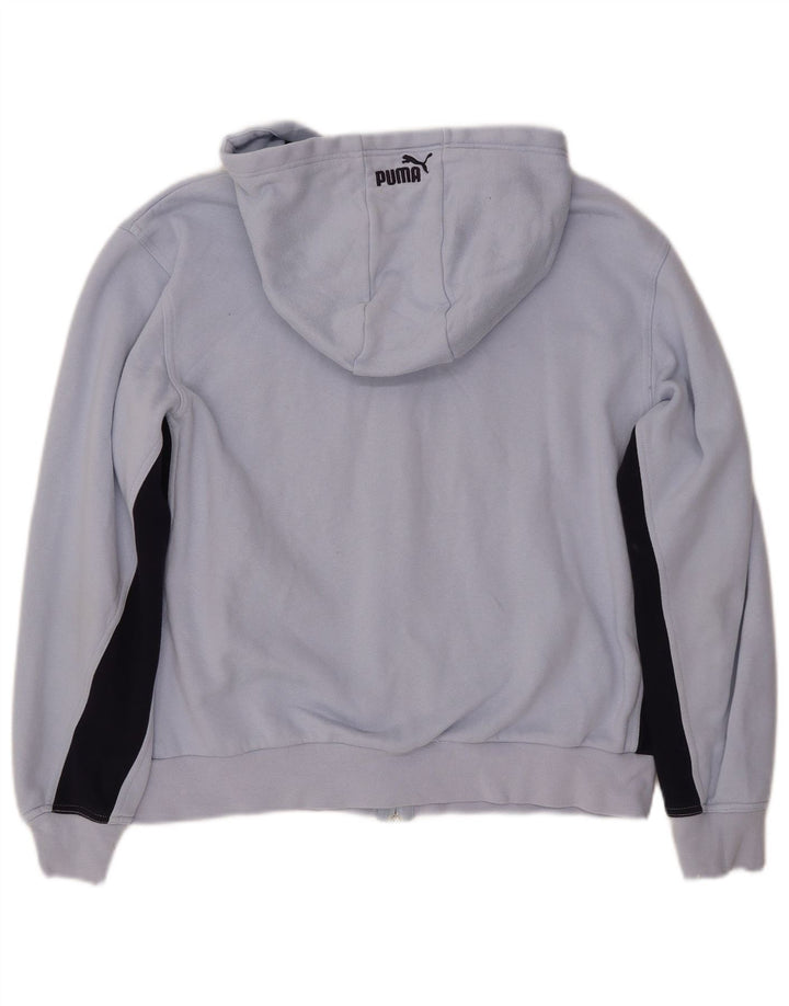 Felpa con cappuccio grafica da donna PUMA UK 14 Cotone color block blu medio