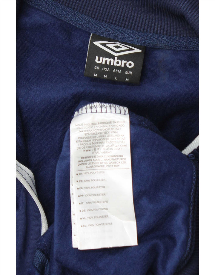 Tuta intera Umbro da uomo con grafica, poliestere color block medio blu navy