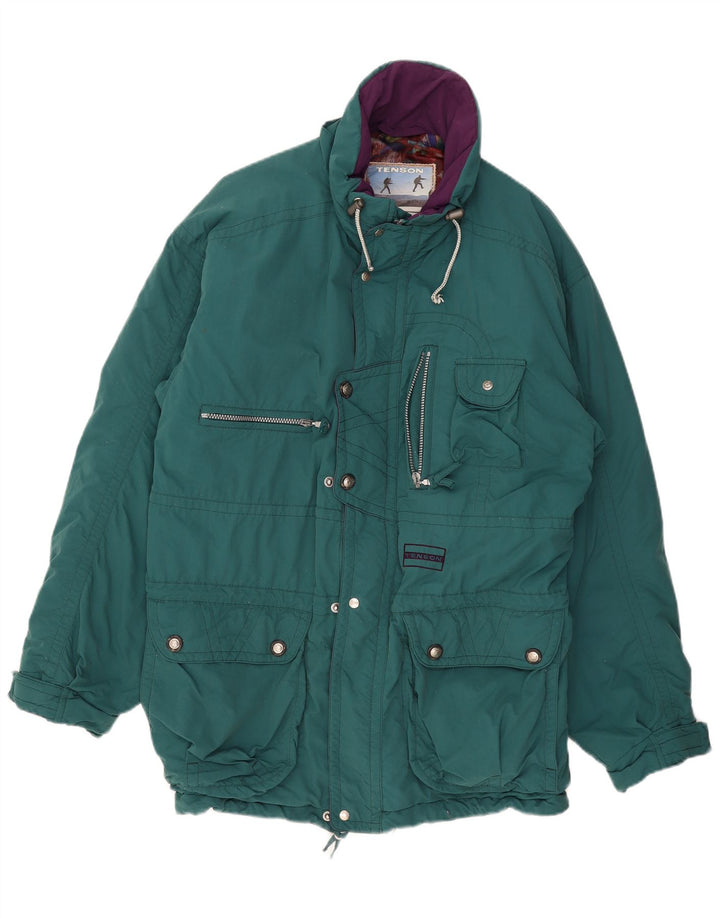 Giacca da sci con cappuccio da uomo Tenson UK 42 XL Verde