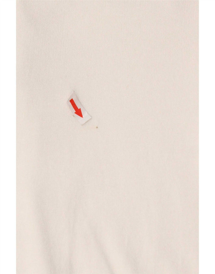 Maglione cardigan corto da donna Marks & Spencer UK 12 Viscosa bianca media