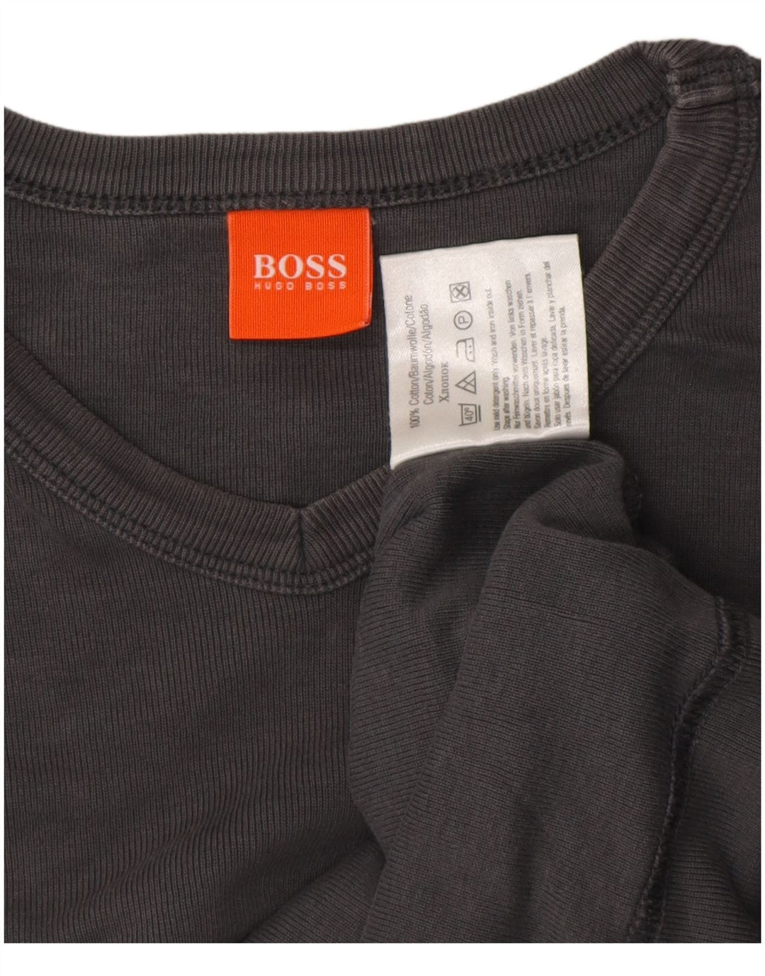 T-shirt da uomo HUGO BOSS XL in cotone grigio