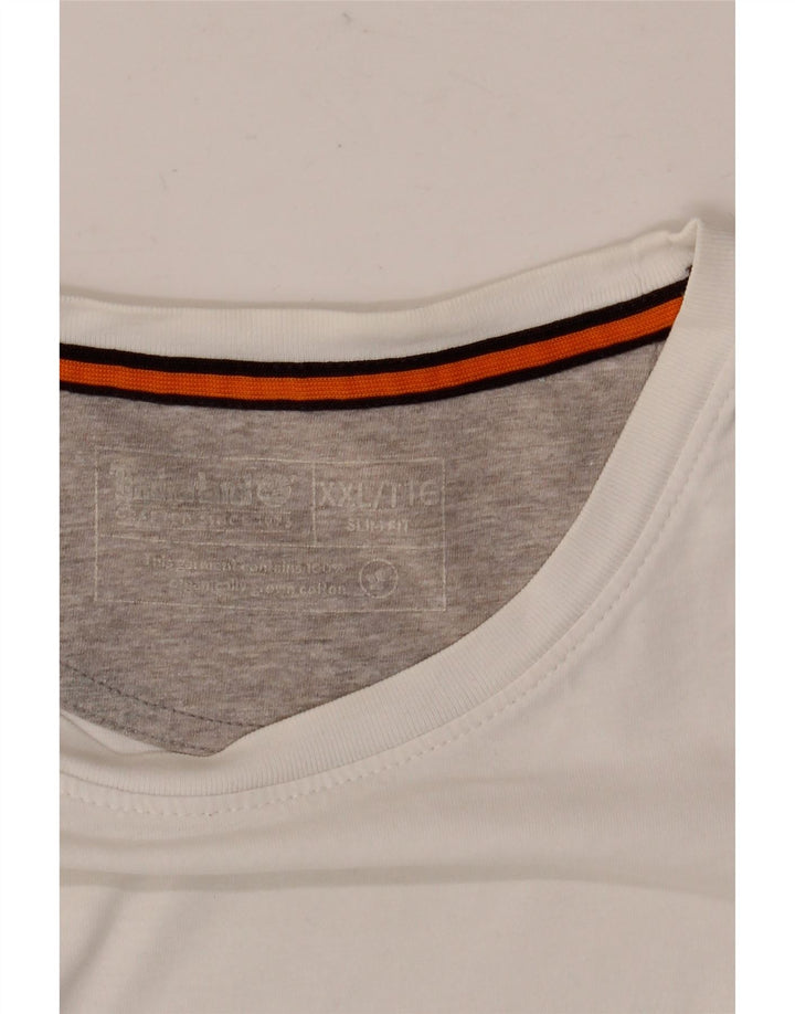 Maglietta Timberland da uomo slim fit 2XL bianca